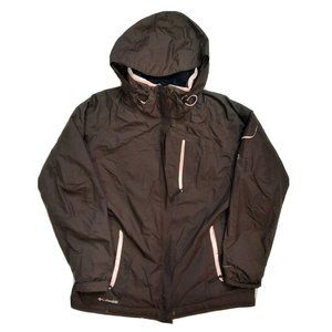 Columbia Womens 2-in-1 Interchange Snowboarding Jacket Coat Brown Size Large EUC